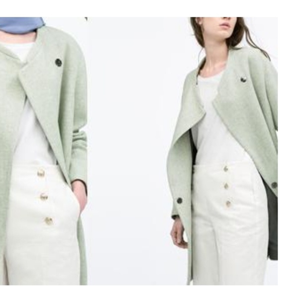 ZARA COCOON COAT NWOT - Picture 3 of 7